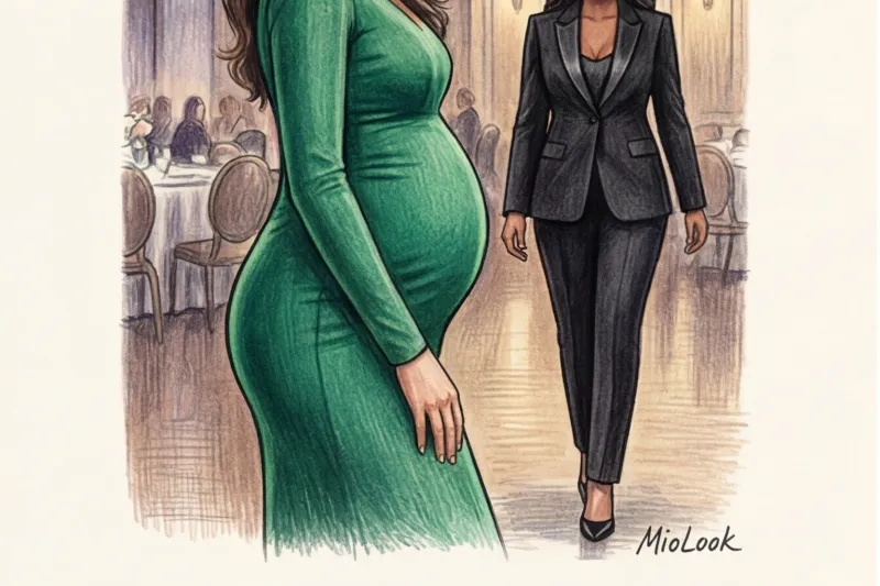 Вечерние платья для беременных: лучшие фасоны для торжеств - 7