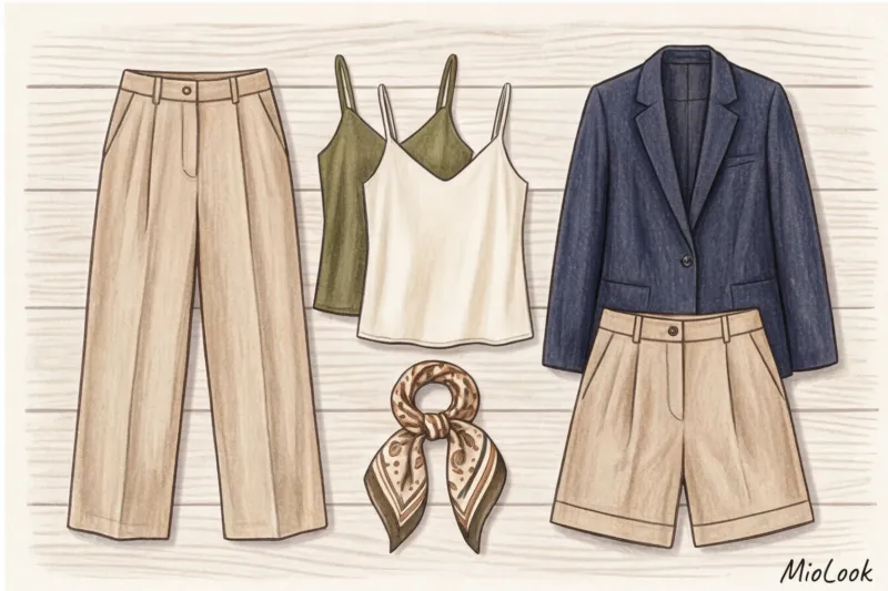 Летний гардероб для женщины 40 лет: стильная капсула для города и отпуска - 9