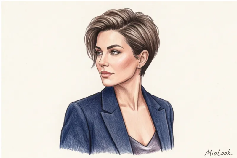 Короткие омолаживающие стрижки для женщин после 35: пикси, гарсон и микро-боб - 9