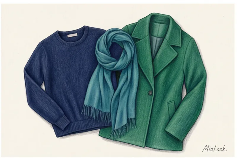 Родственные цвета в одежде: сочетание оттенков