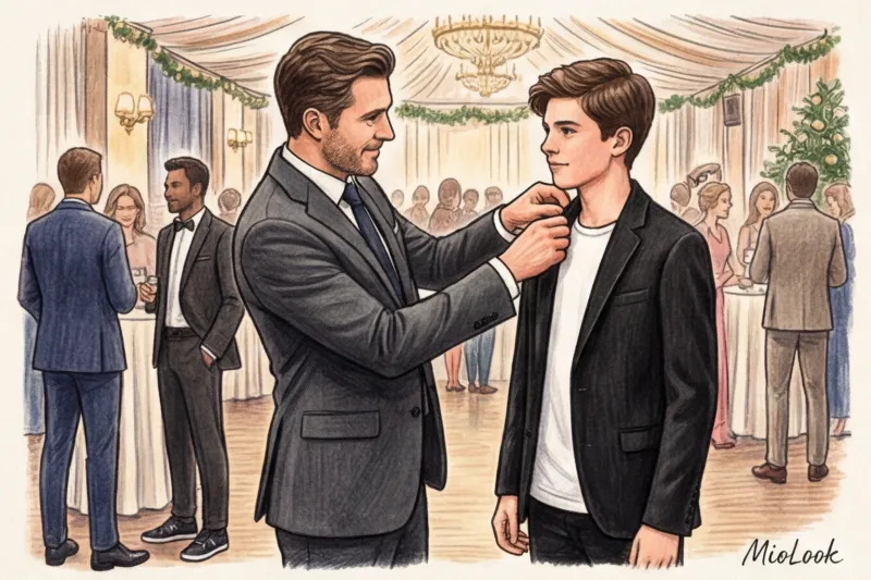 Праздничный стиль для папы и сына: от строгих костюмов до smart casual - 5