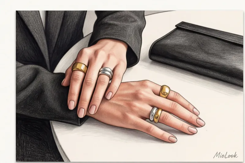 Як носити масивні прикраси: кільця та браслети
