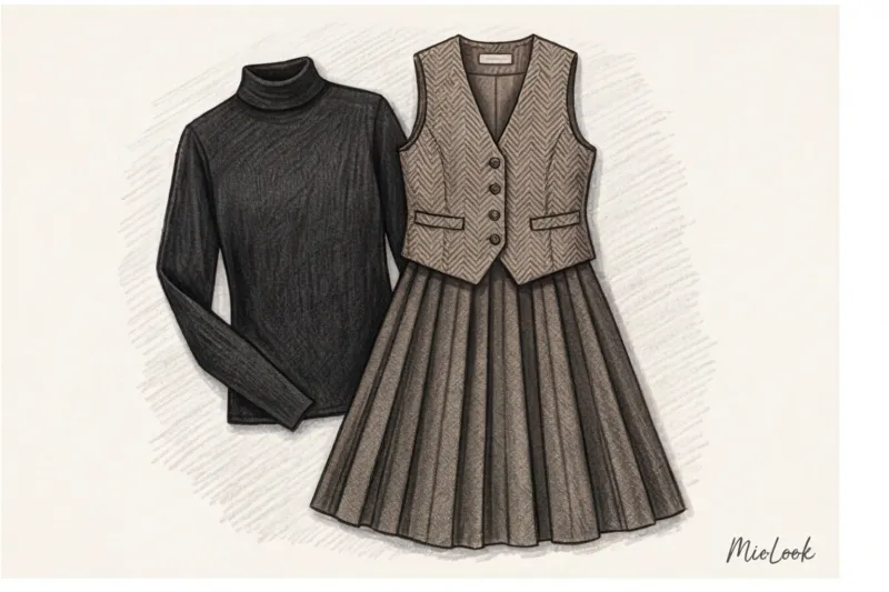 Зимние офисные образы: стильная многослойность и теплые ткани - 9