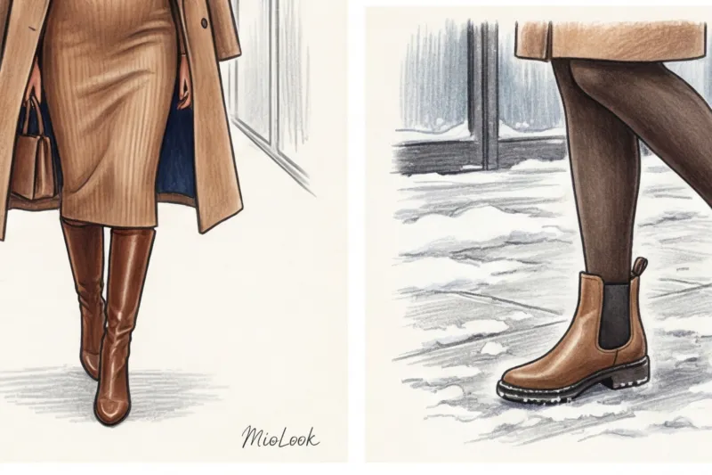 Офисный стиль для беременных зимой: теплые и элегантные образы - 8