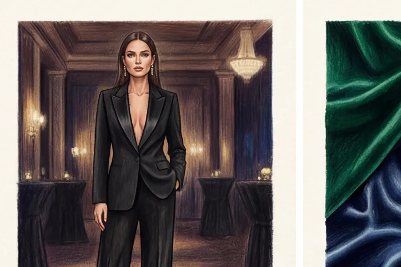 Women's evening pantsuit: an alternative to a dress