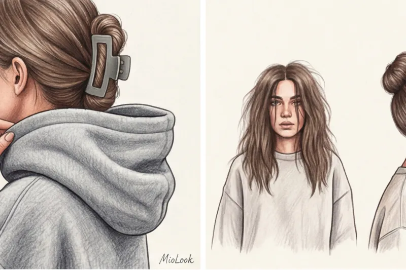 Прически под худи и оверсайз: стильные укладки для объемной одежды - 2