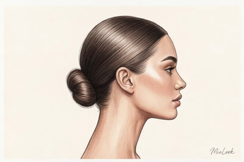 Прически в стиле Clean Girl: гладкий пучок и идеальные локоны - 3