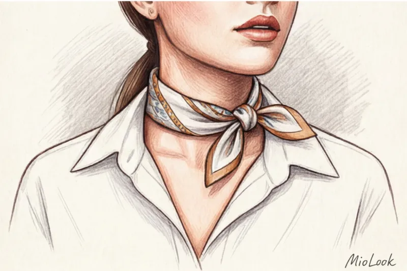 Шелковые платки: 10 стильных способов завязать аксессуар - 8