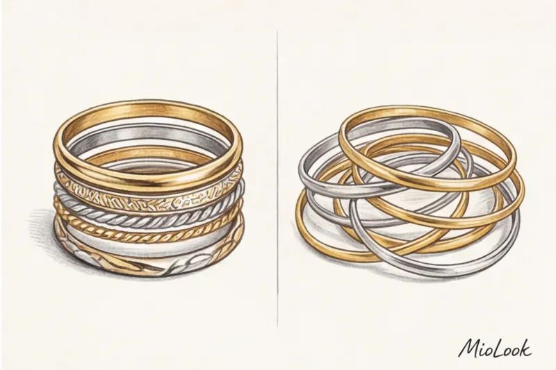 Как правильно сочетать золото и серебро в одном образе - 6