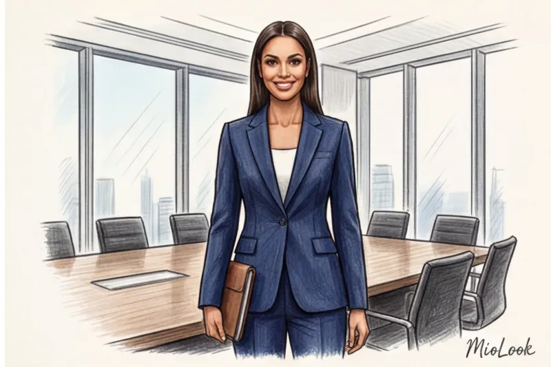 Деловой стиль на высокий рост: подбираем идеальный брючный костюм - 6