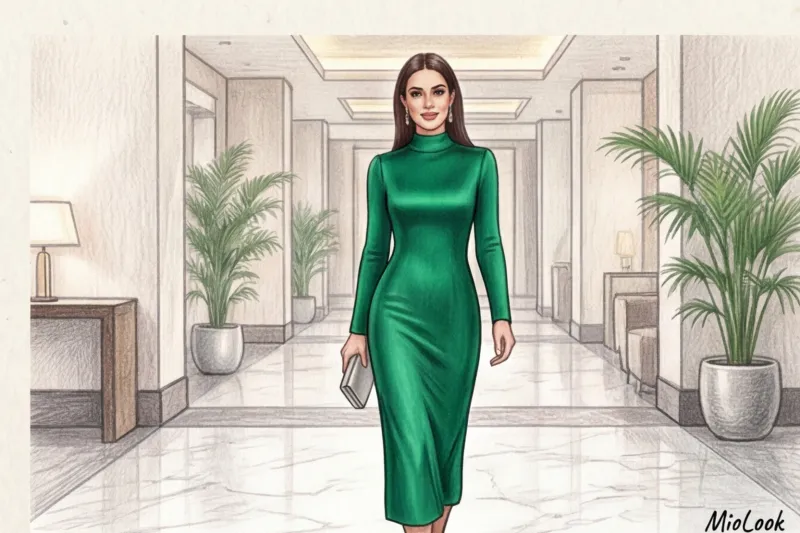 Elegant closed evening dresses for weddings