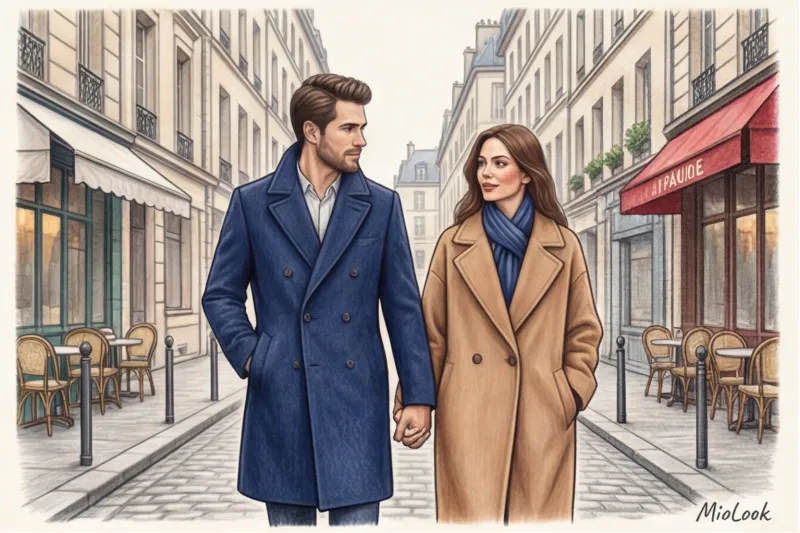 Color combinations in couples' clothing: rules of harmony