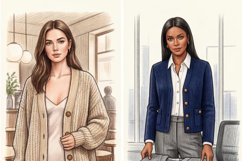 С чем носить женский кардиган: от укороченных до длинных моделей - 3