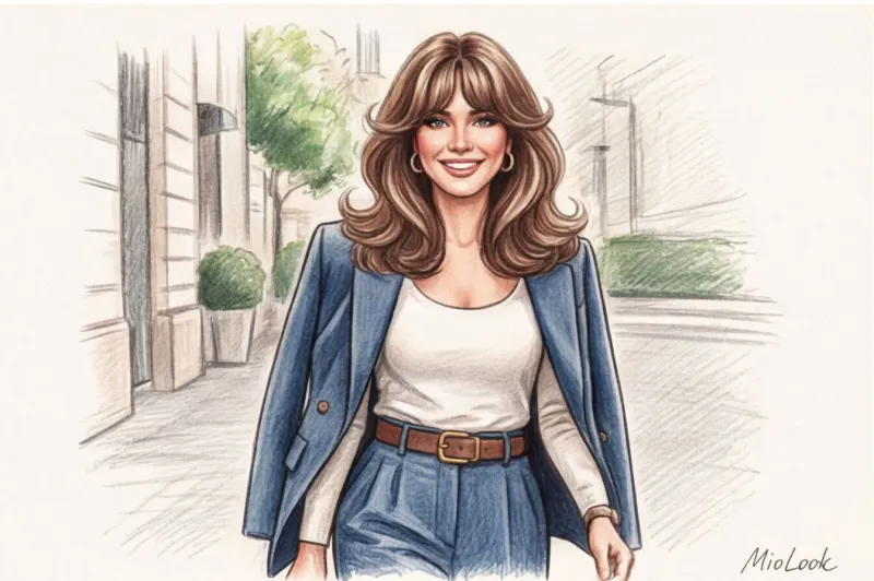 Как правильно и быстро уложить челку-шторку - 7