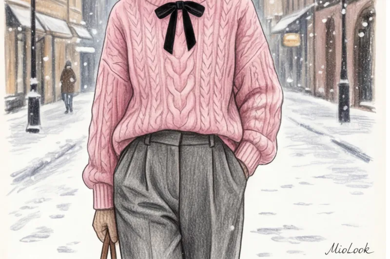 Уютная романтика: как носить стиль Coquette и Balletcore осенью и зимой - 7