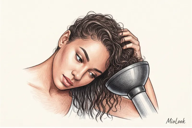 Повседневная укладка кудрявых и пушистых волос - 2