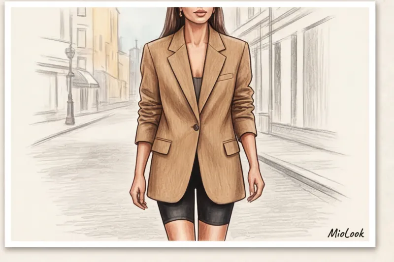 Велосипедки с пиджаком: как создать стильный городской образ - 9