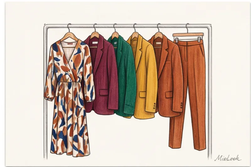 Как сочетать одежду с принтом и однотонные вещи - 4