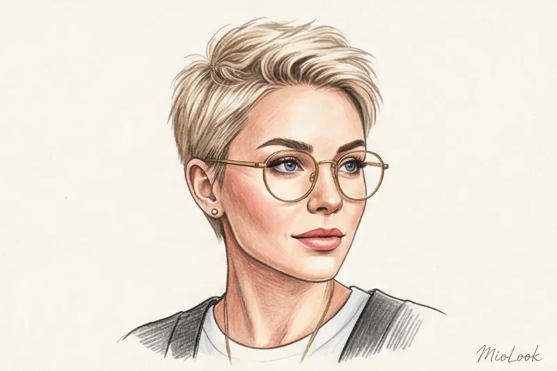 Прически под очки: как гармонично сочетать укладку с оправой - 5