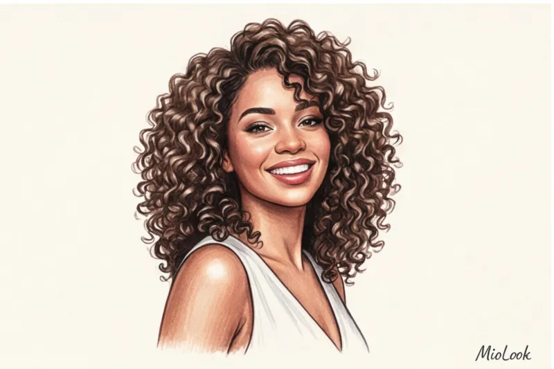 Повседневная укладка кудрявых и пушистых волос - 7