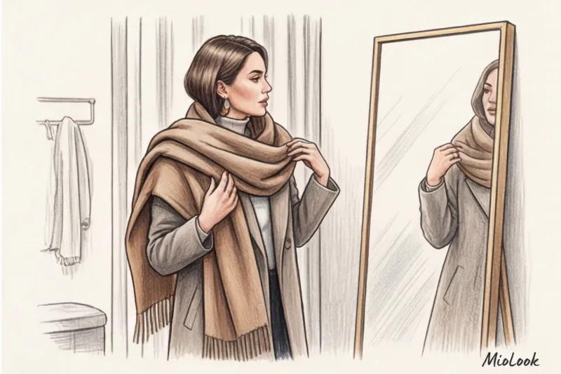 Как выбрать базовый шарф к осеннему или зимнему пальто - 6