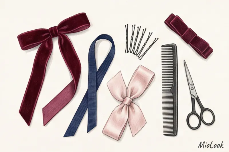 Прически с лентами и гладкие пучки: укладки в стиле романтичных эстетик - 5