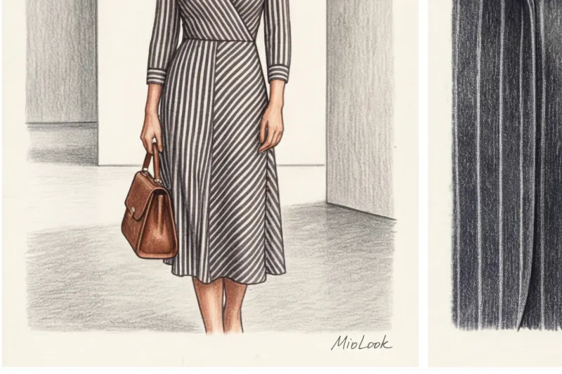 Принты, которые стройнят: как использовать полоску, клетку и горох - 7