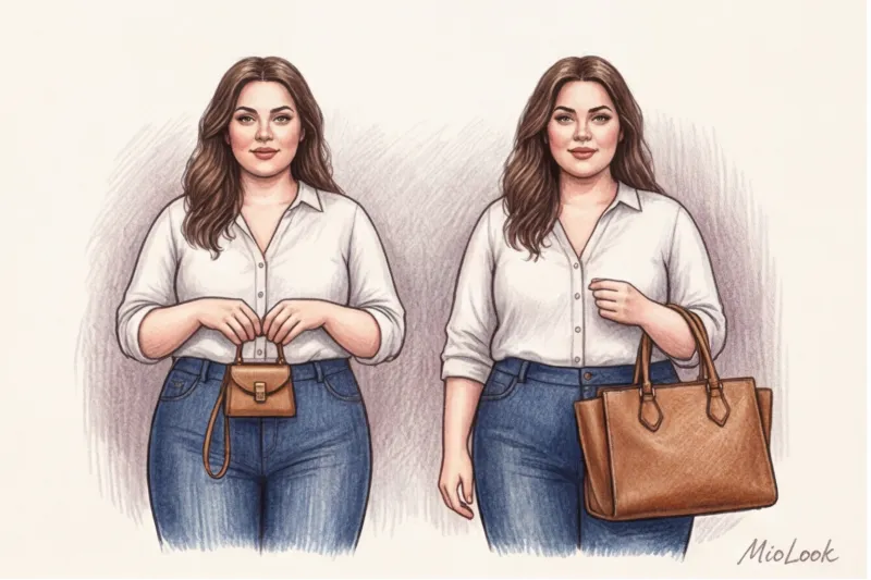Сумки для полных женщин: как сбалансировать силуэт