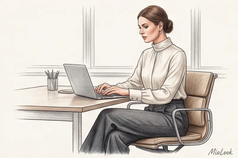 Закрытые блузки и рубашки: идеальный верх для строгого дресс-кода - 5