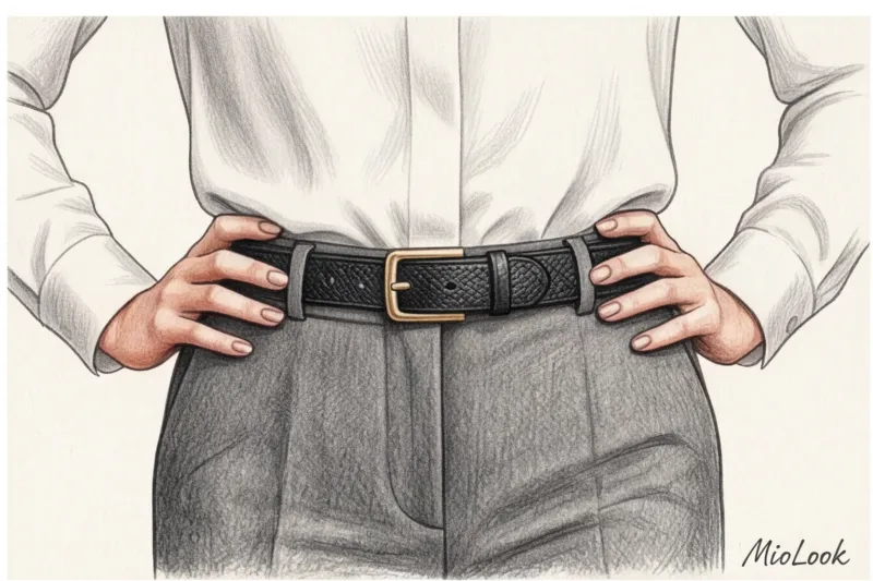 How to choose an expensive women's belt for business women's trousers
