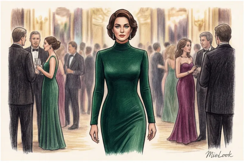 Закрытые вечерние платья в пол: секреты создания королевского силуэта - 8