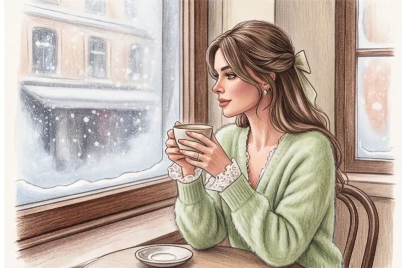 Уютная романтика: как носить стиль Coquette и Balletcore осенью и зимой - 6