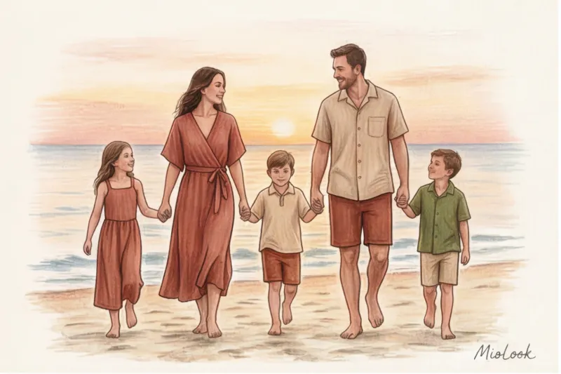 The Perfect Family Look at the Beach: Stylist Tips