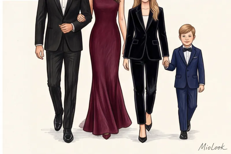 Вечерний Family Look: дресс-код Black Tie для пар и семей - 9