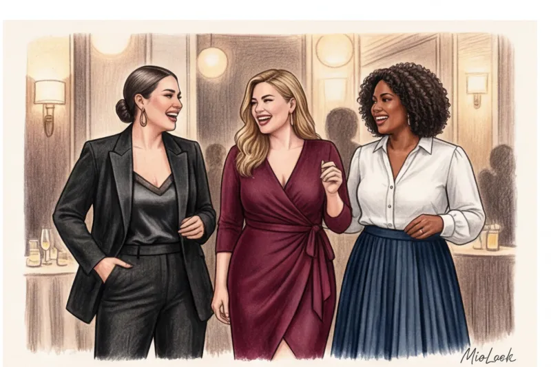 Образы на корпоратив для полных женщин: как подчеркнуть достоинства - 3