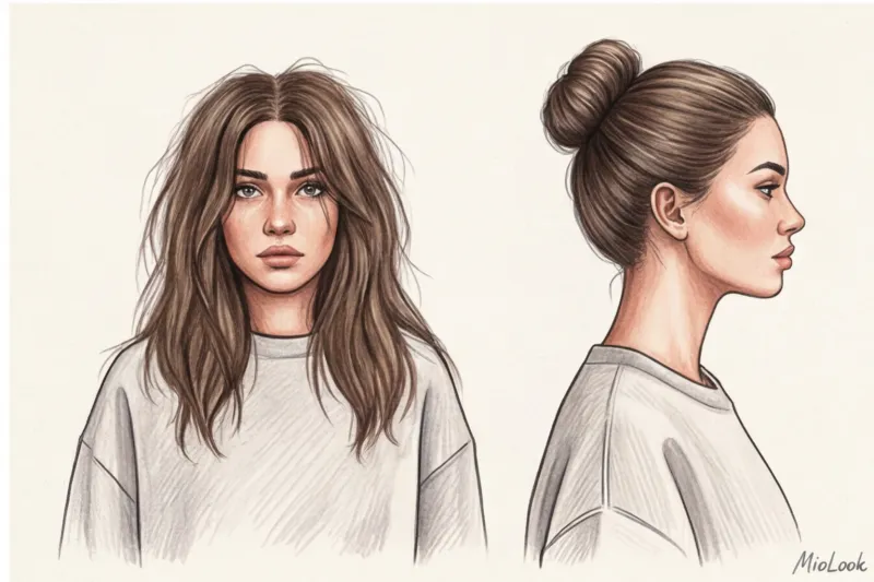 Прически под худи и оверсайз: стильные укладки для объемной одежды - 9