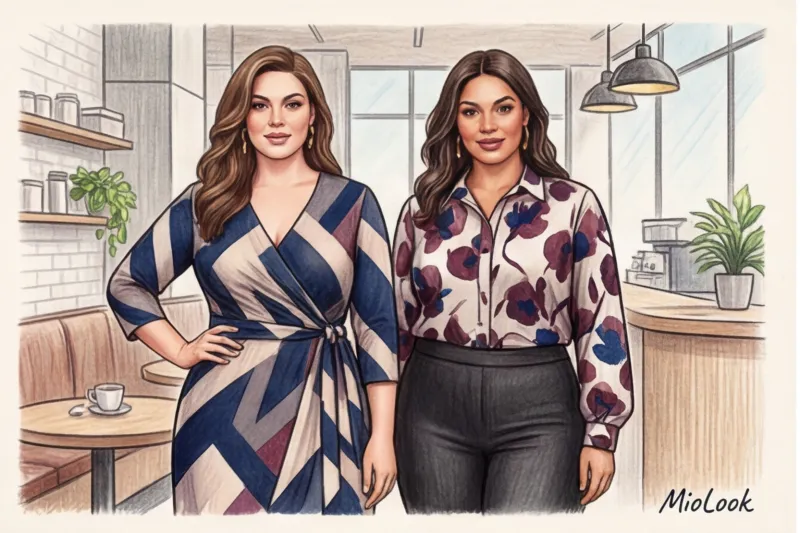 Принты и цвета для полных: как визуально вытянуть силуэт - 4