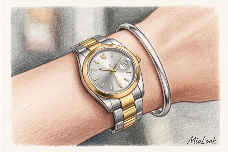 Как правильно сочетать золото и серебро в одном образе - 3