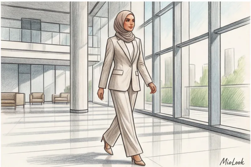 Летний деловой стиль в скромной моде: комфортно и закрыто - 8