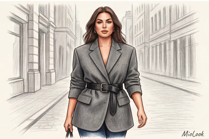 Ремень поверх жакета: как создать стильный силуэт - 8