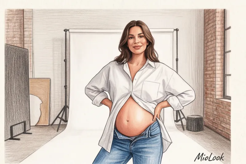 Идеи образов для беременной фотосессии: от студии до природы - 3