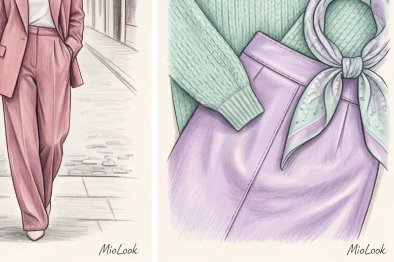 Как красиво сочетать пастельные тона в одежде - 9