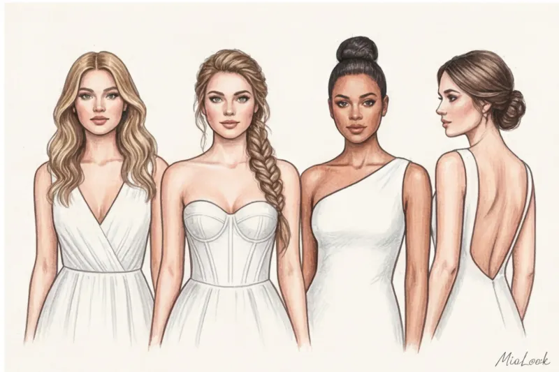 Вечерние и свадебные прически: как подобрать укладку к платью - 9