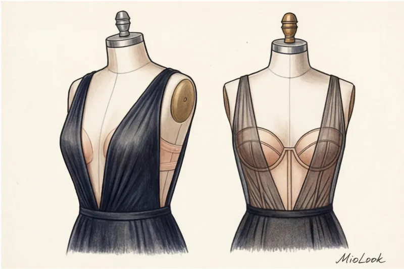 Идеальное декольте: как подобрать белье под платье с глубоким вырезом - 6