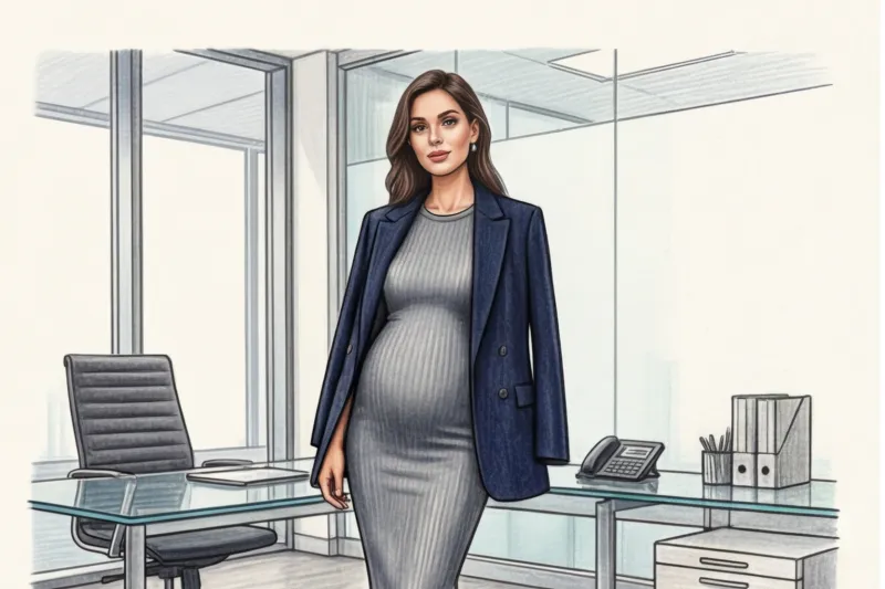 How to adapt regular maternity clothes for the office
