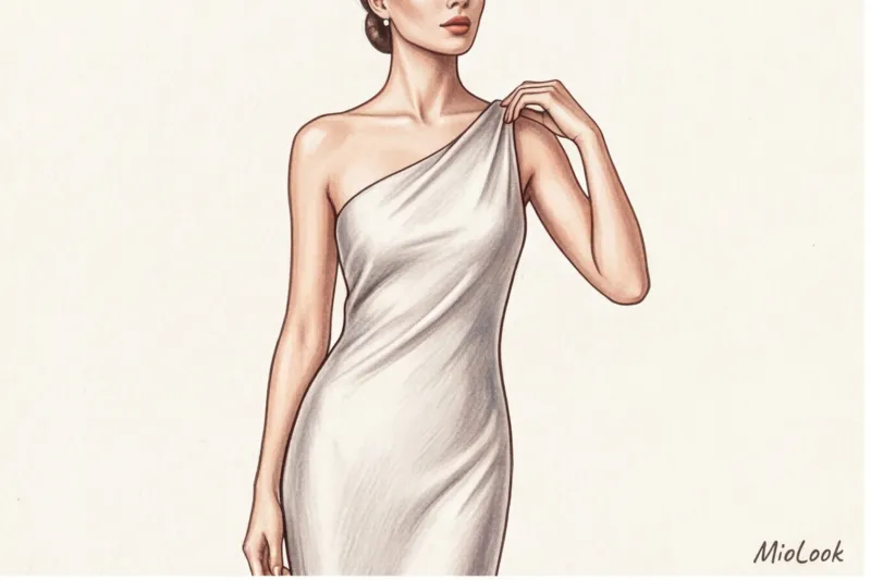 Бюстгальтер под асимметричную одежду: платья на одно плечо и халтер - 1