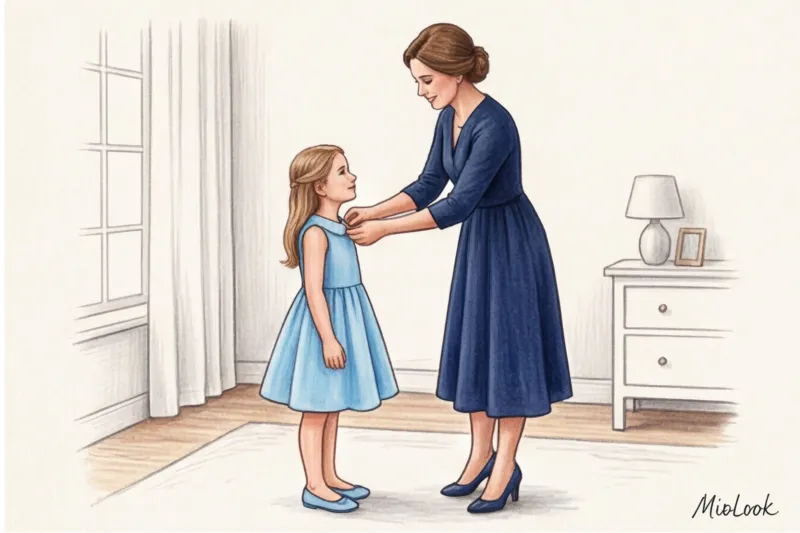 Праздничные платья для мамы и дочки: одинаковые или в одном стиле? - 3