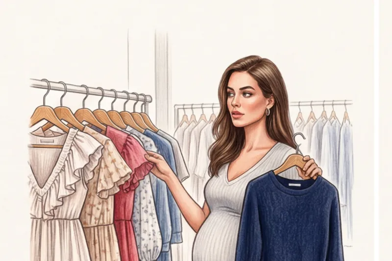 Базовые платья для беременных: 5 фасонов на каждый день - 1