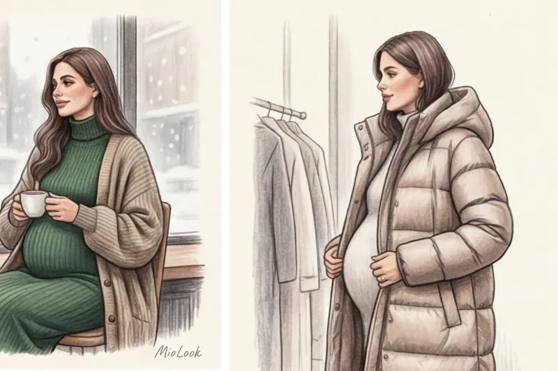 Зимние образы для беременных: как выглядеть стильно и не мерзнуть - 3