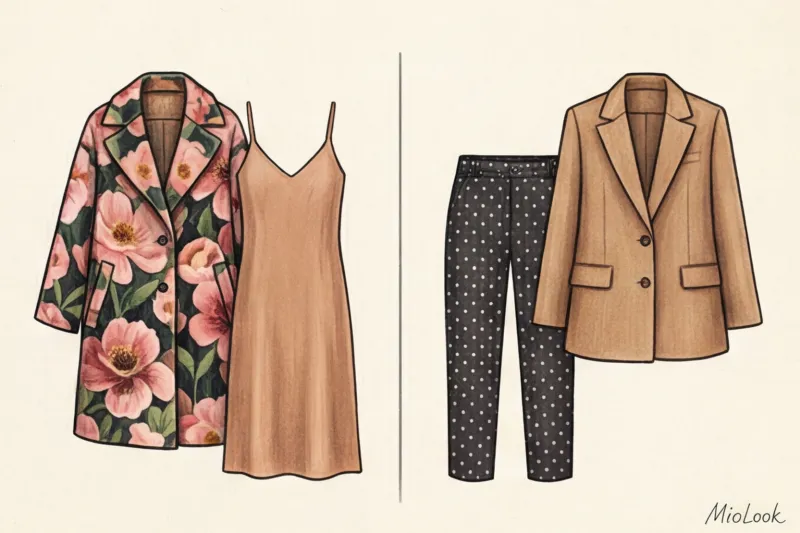 Как сочетать принты с однотонной одеждой: цветовые правила - 5